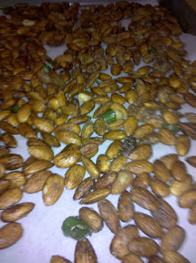 Sheet of Almonds