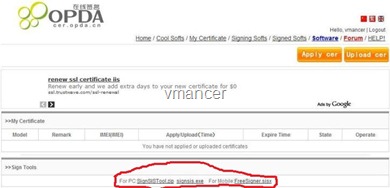Symbian Certificate Application and software online signing - OPDA.CN2 Symbian Certificate Application and software online signing - OPDA.CN2