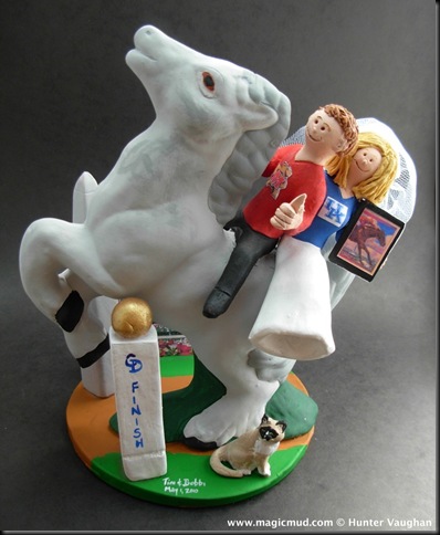 Jockey's Wedding Cake Topper