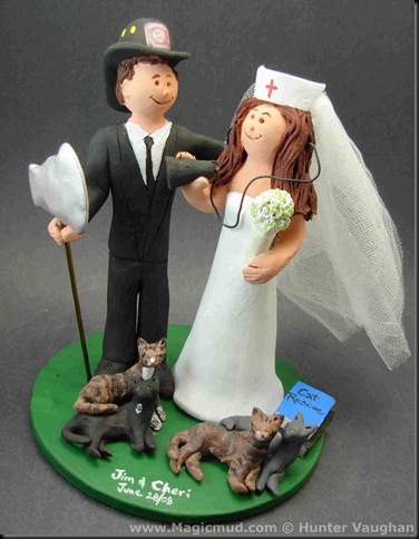 Firemans Wedding Cake Topper