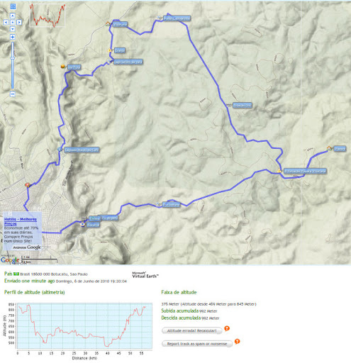 GPSies - Rota Bocaina - Piapara - Oiti - Vitoriana - Serra da Tuia (nova) - 60km