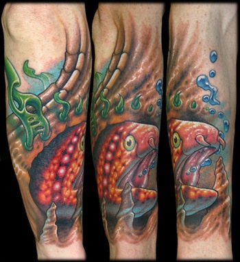Tattoos Of Fish Koi And other Sea Creatures