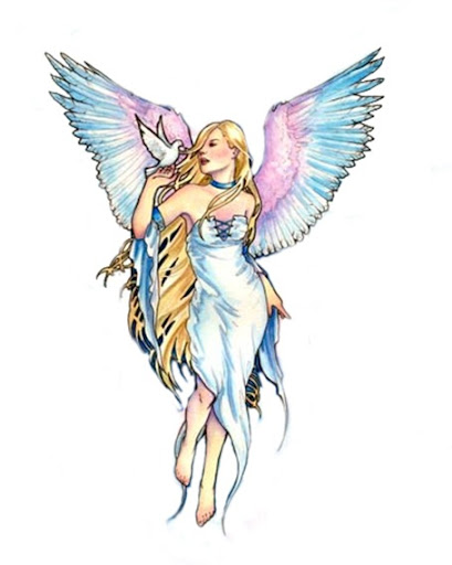 sexy angel tattoo. sexy angel wings tattoo