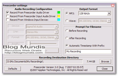  grabar audio de internet