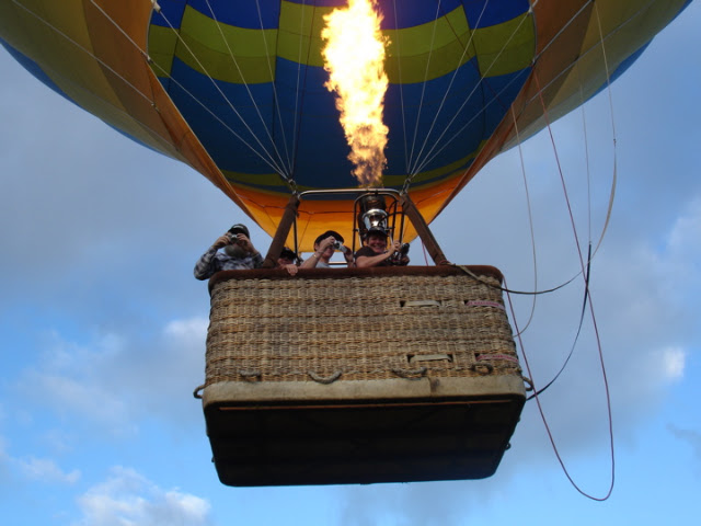 Ochtend ballonvaart in nieuw zeeland