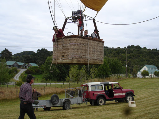 Ballonvaart met de ZK-FBI van Hellenvile naar Orewa New Zealand