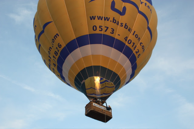 Ochtend ballon vaart vanuit Doetinchem over Hengelo en Vorden naar Laren.