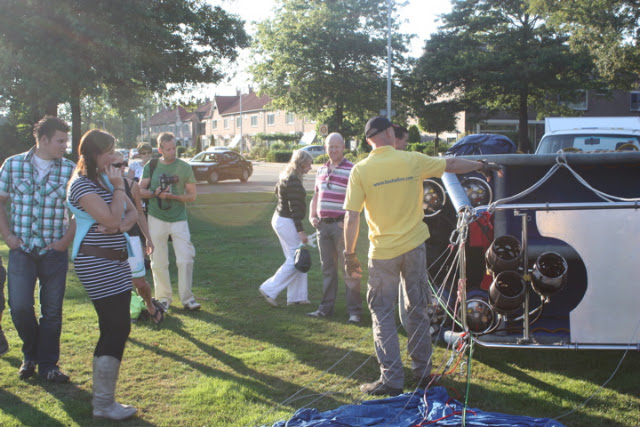 Ballonvaren van Oldenzaal over het Twentse landschap naar Beuningen.