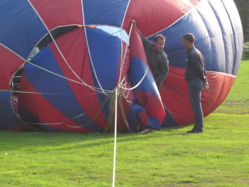 Examen ballonvaart van Ootmarsum naar Nordhorn Duitsland.
