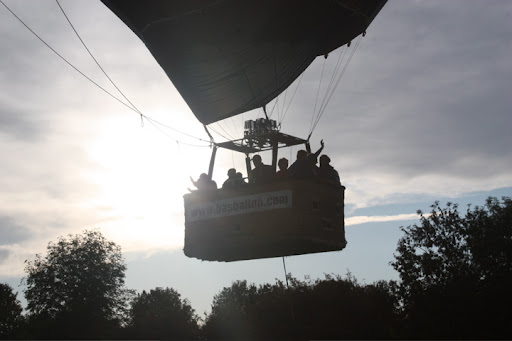 Ballonvaren van Apeldoorn naar Baak.