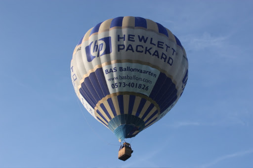 Ballonvaren met 6 personen van Ede naar Lunteren.