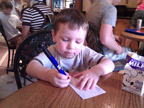 Mom is waiting in a long line...good time for drawing. Mom is waiting in a long line...good time for drawing.