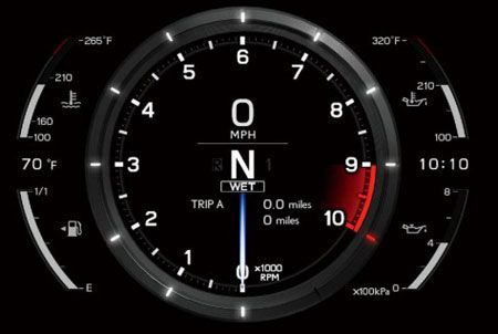 Lexus LF-A has one really cool meter panel