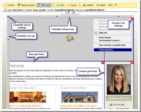 MyRealPage Page Layout Editor