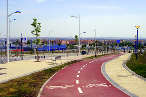 carril bici plaza norte Leganes