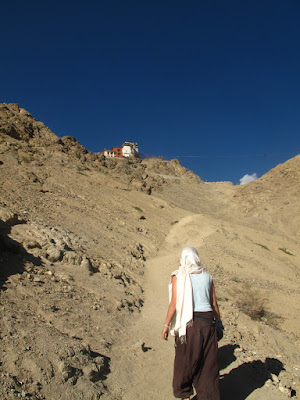 the hike up to the temple...