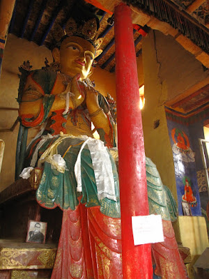 The big Buddha statue at Tesmo Gompa