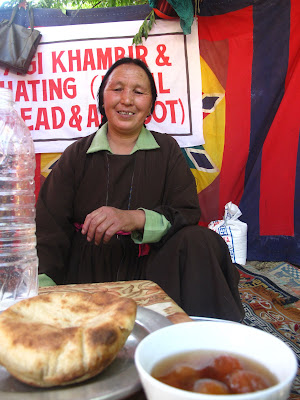 Another traditional Ladakhi dish....Bread and sweet apricot soup
