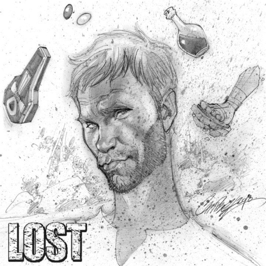  Caricaturas de personagens de Lost