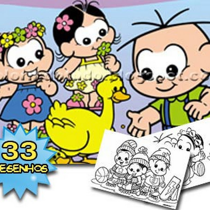 TURMA DA MÔNICA BABY PARA COLORIR