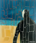023 - L'Inconnu - 1993<br />
55 x 46 - Acrylique sur toile