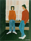 036 - Banlieue - 1993<br />
92 x 73 - Acrylique sur toile