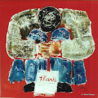 047 - Le Mendiant - 1993<br />
60 x 60 - Acrylique sur stratifié