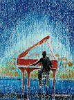 069 - Le Pianiste - 1996<br />
24 x 30 - Pastel sur carton