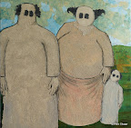 216 - Sandy Son - 2008<br />
91 x 62 - Acrylique, sable, aquarelle et or sur toile