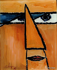 056 - Bagdad Café - 1994<br />
20 x 25 - Acrylique sur résine peint sur l'envers
