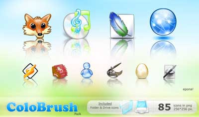 Color Brush Pack icons