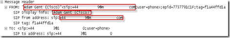Inbound call from Cisco to OCS, Wire Trace sim-ring