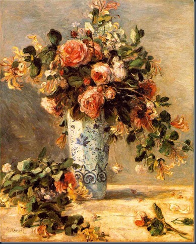Roses-et-jasmin-dans-le-vase-de-Delft
