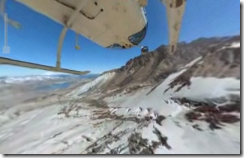 Fly into the crater of an active volcano