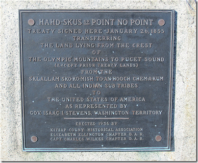 Point No Point: treaty marker