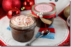 13 peppermint fudge cupcake jars
