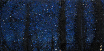 "Ithaca," 2007, oil and gold leaf on panel, 9.75"x19.75"
