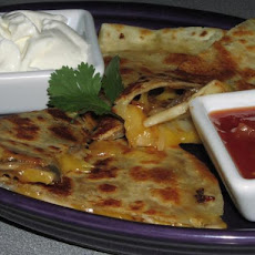Simple Onion Mushroom Quesadillas