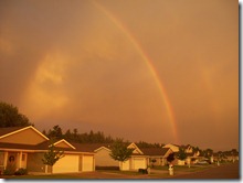 Sunset rainbow