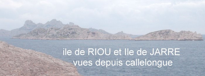 Ile de Riou et de jarre au large de Callelongue