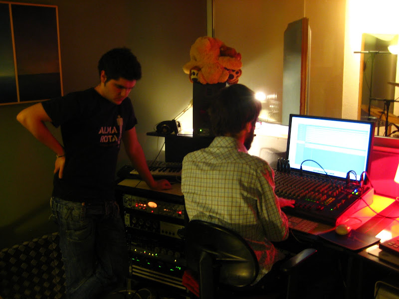 Grabación del primer disco de estudio de Alma Rota en Q-Studios