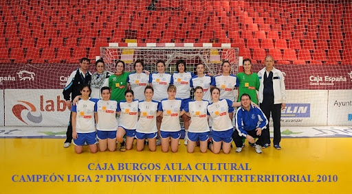 Caja Burgos Aula CAMPEÓN 2ª División Femenina balonmano aula campeon liga segunda femenina