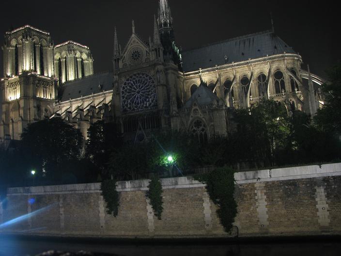 notre dame at night paris france