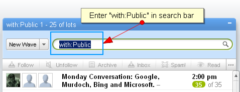 publicwave2 How to create a public Google wave   Part 2