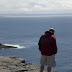 This looks like I am taking a leak of of the cliff in the ring fort on the Aran Islands!