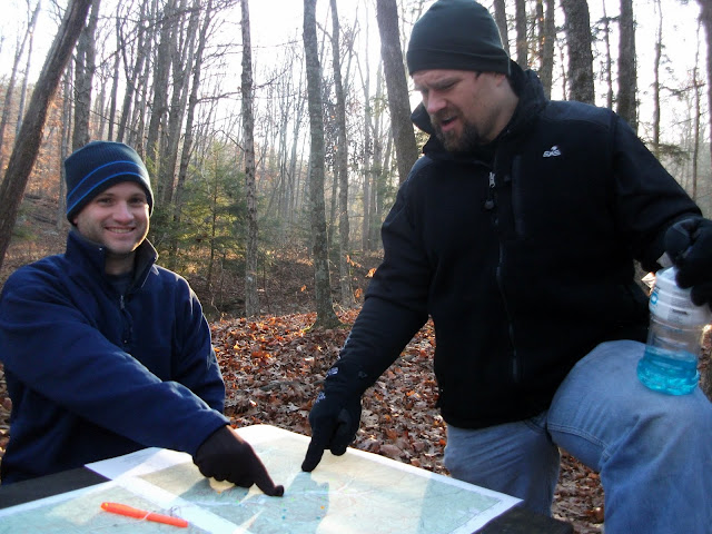 Planning our route at the 2010 Shawnee Extreme Rogaine