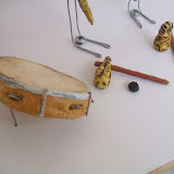 Bateria de Capoeira por Lillian Gonzalez (Pandeiro y Caixixis - Detalle)