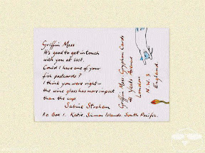 Story is told through postcards, but seldom this simply