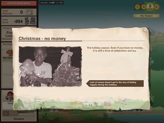 Ayiti screenshot - Christmas without money