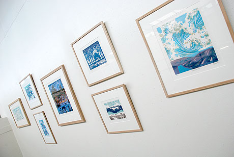 Prints on display near Manchester